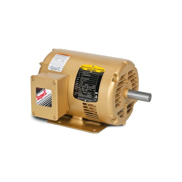 Baldor-Reliance .25HP 1800RPM 48 Frame 3PH 230/460V, ODP, Rigid, Premium Efficiency